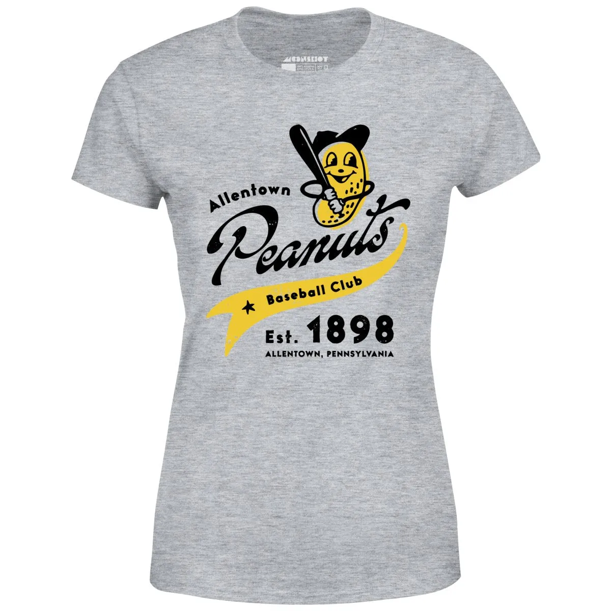 Allentown Peanuts - Pennsylvania - Vintage Defunct Baseball Teams - Women's T-Shirt