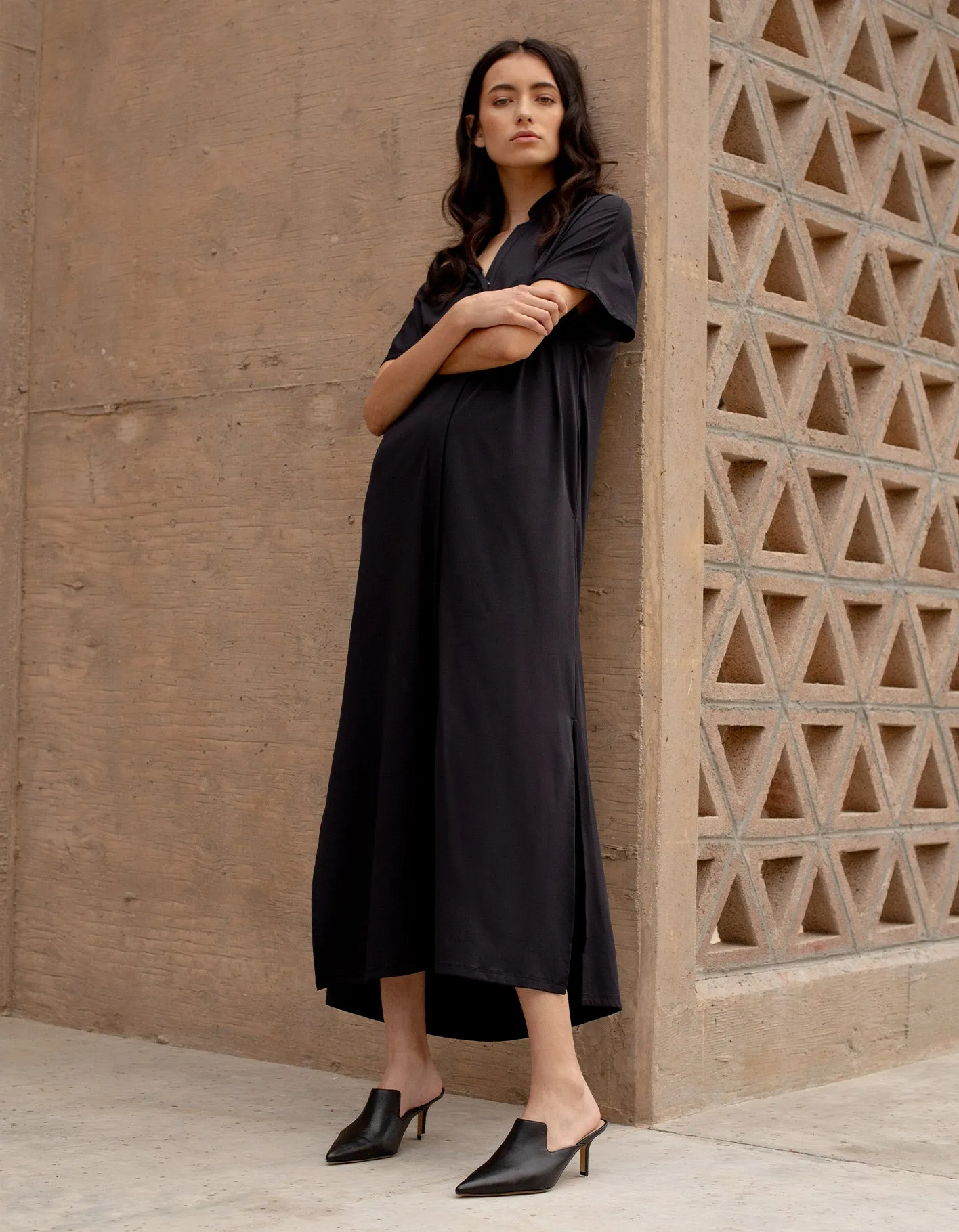 Anywhere Maxi Shirt Dress