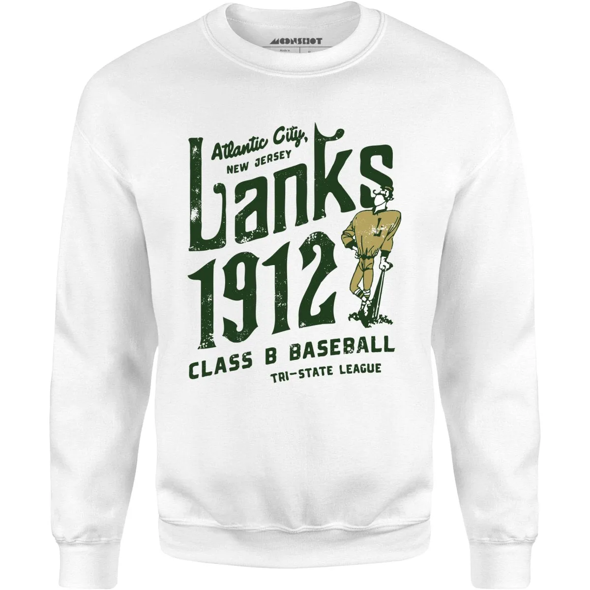 Atlantic City Lanks - New Jersey - Vintage Defunct Baseball Teams - Unisex Sweatshirt