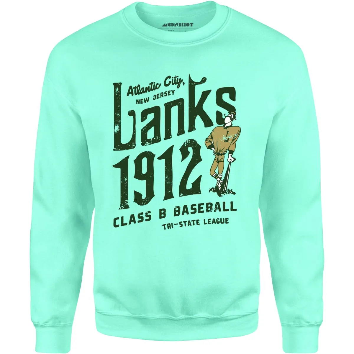 Atlantic City Lanks - New Jersey - Vintage Defunct Baseball Teams - Unisex Sweatshirt