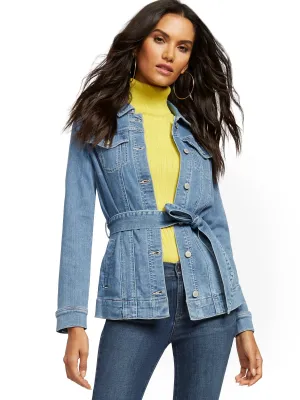 Belted Denim Jacket