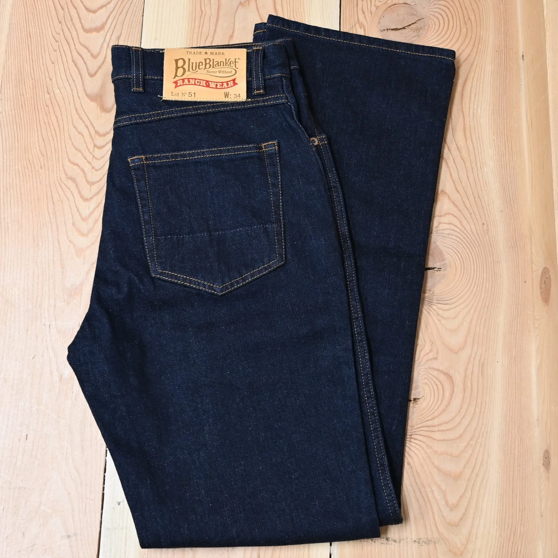 Blue Blanket Mens Dark Denim Jeans