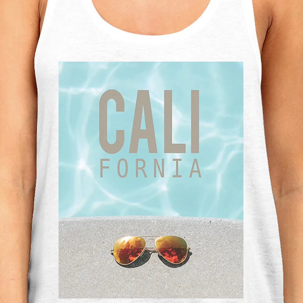 California Pool Sunglasses Womens Lightweight Summer Tanks Cotton