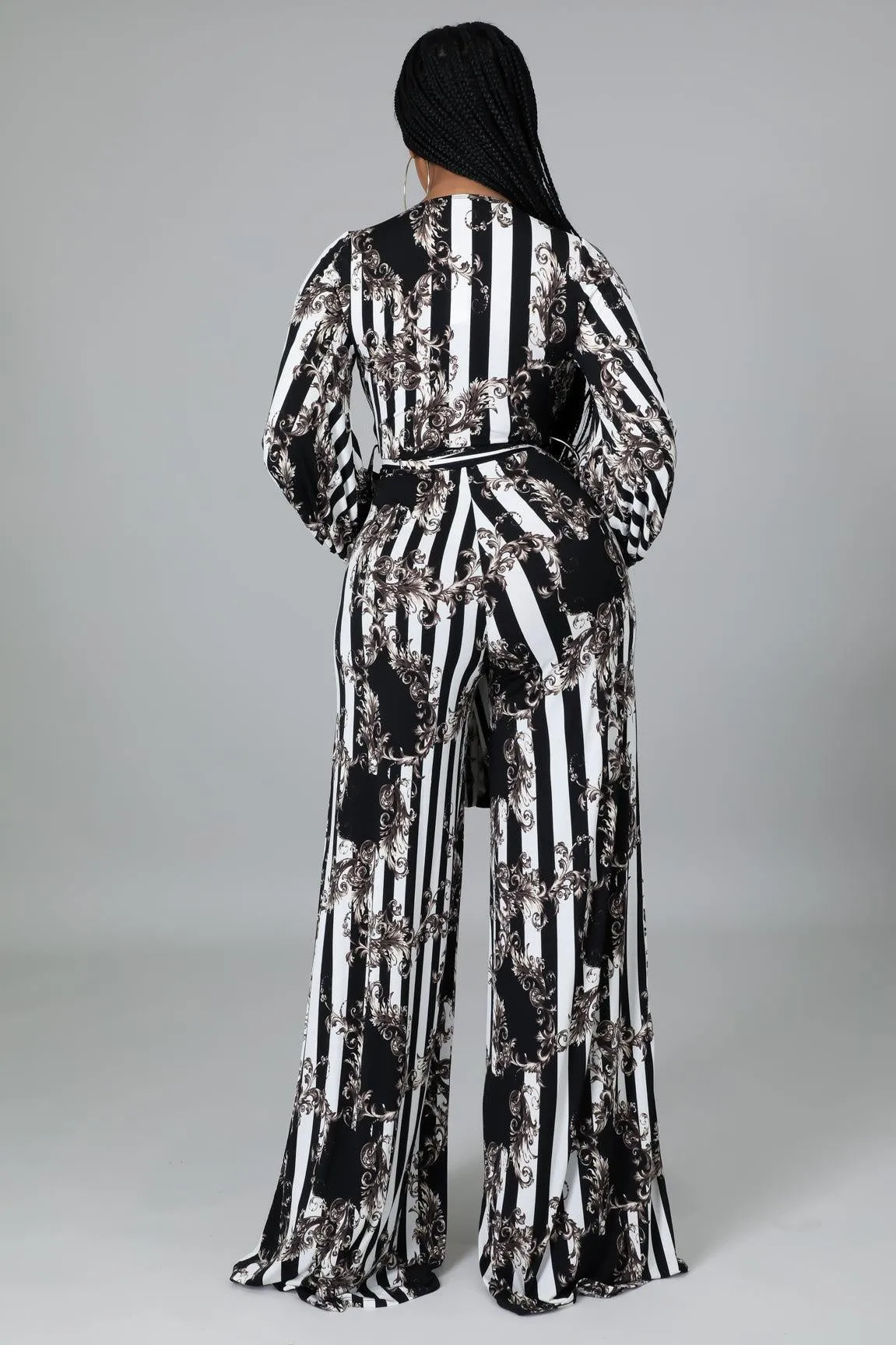 Chainlink Stripe Jumpsuit