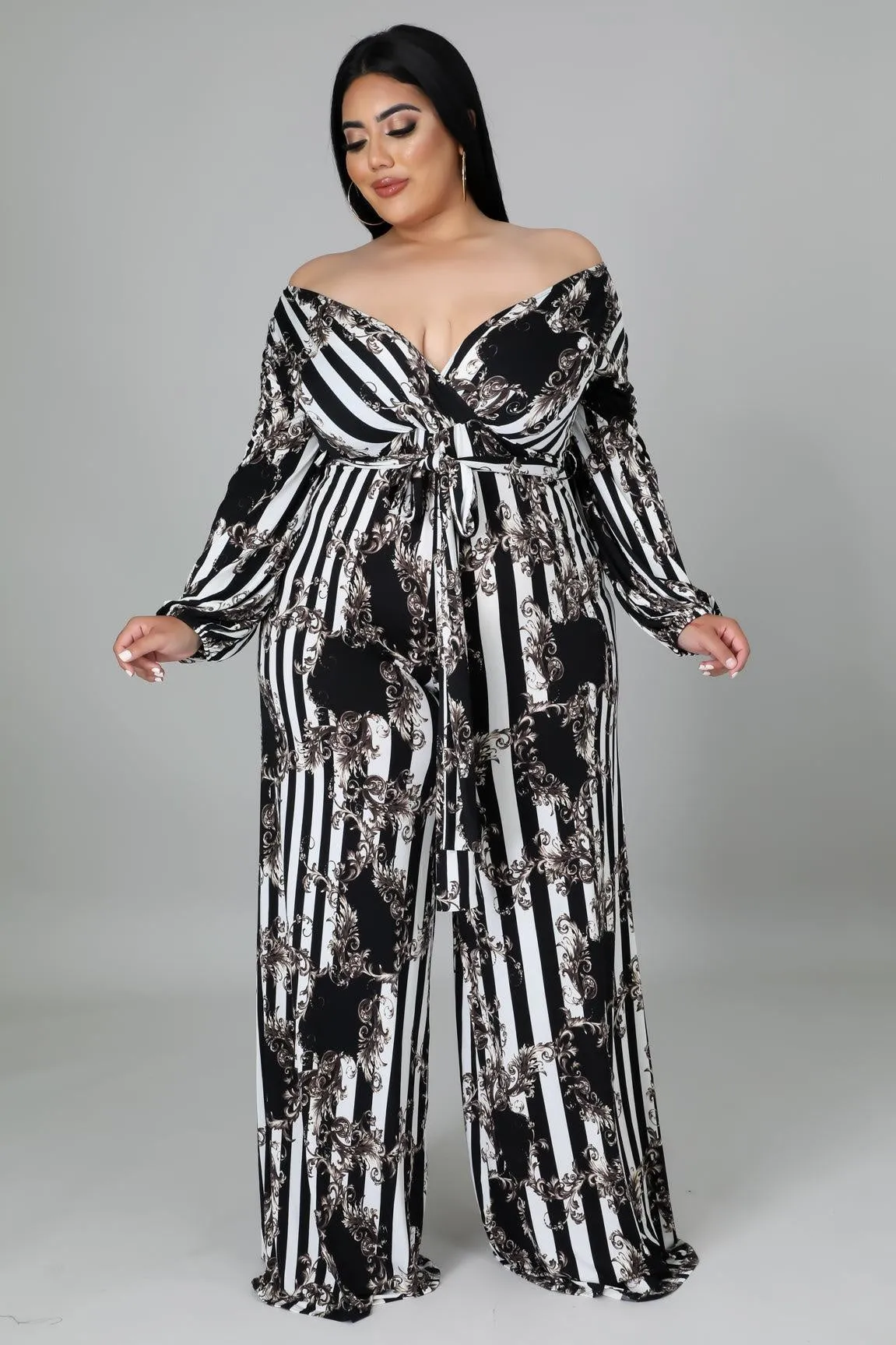 Chainlink Stripe Jumpsuit