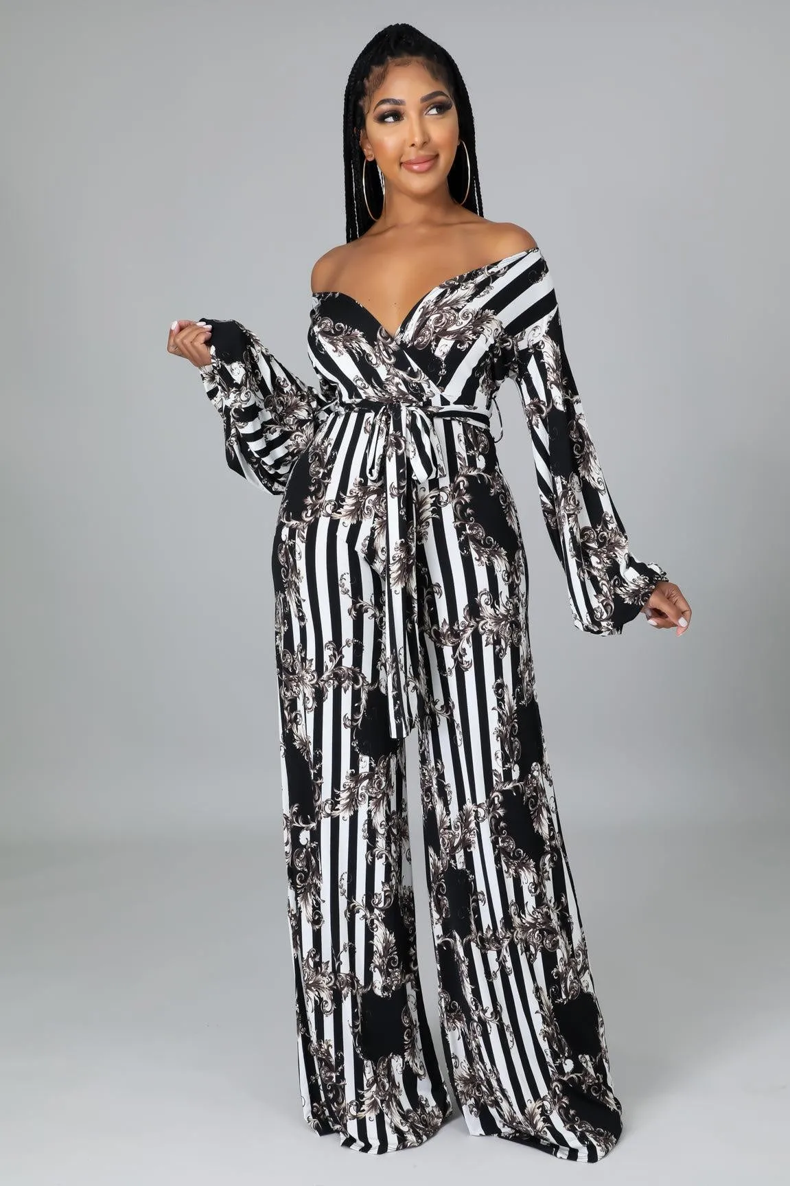 Chainlink Stripe Jumpsuit