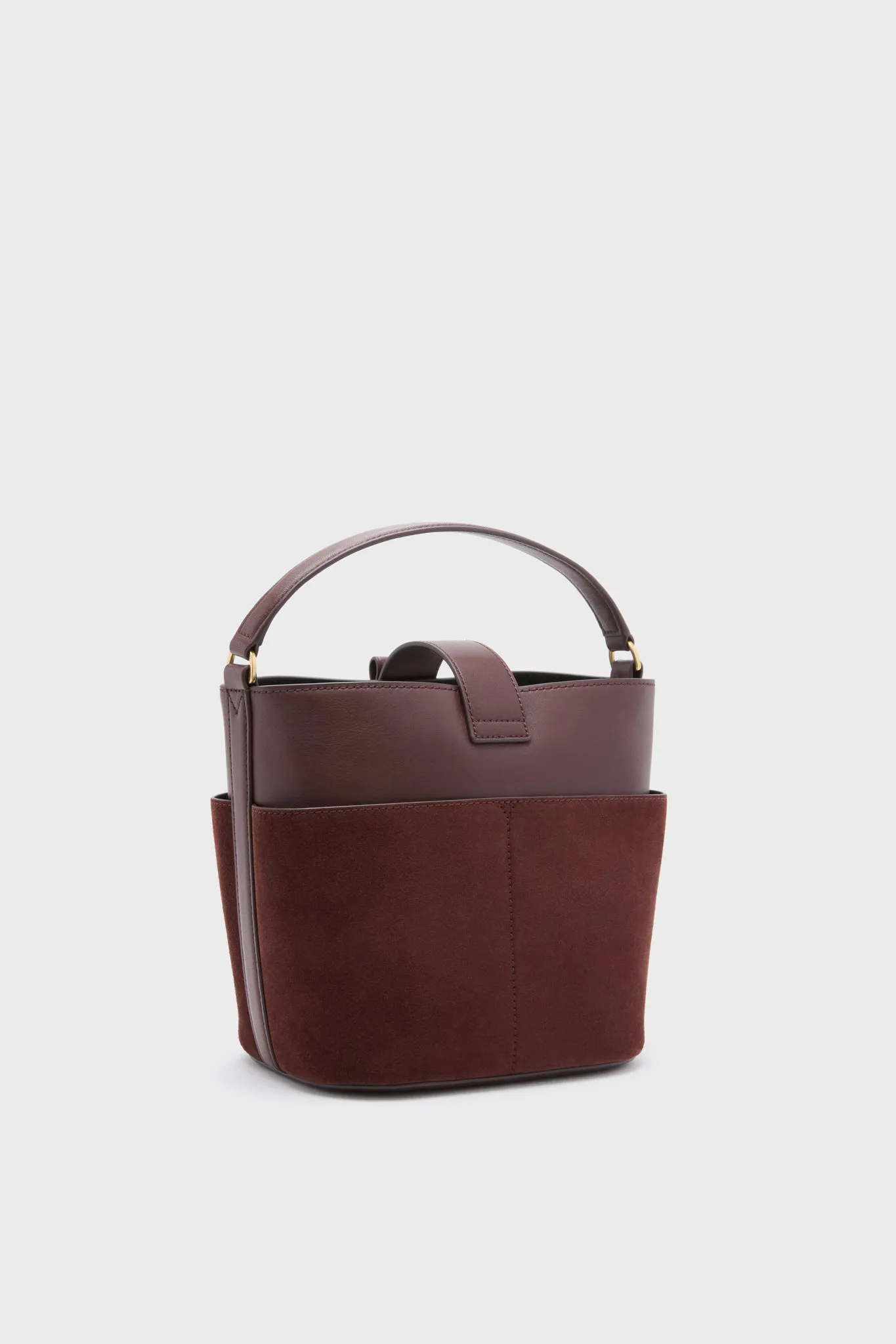 Chestnut Crest Lock Bucket Bag