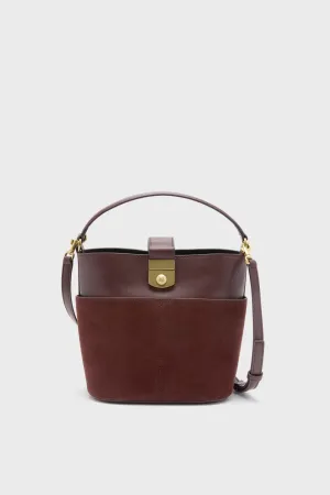 Chestnut Crest Lock Bucket Bag