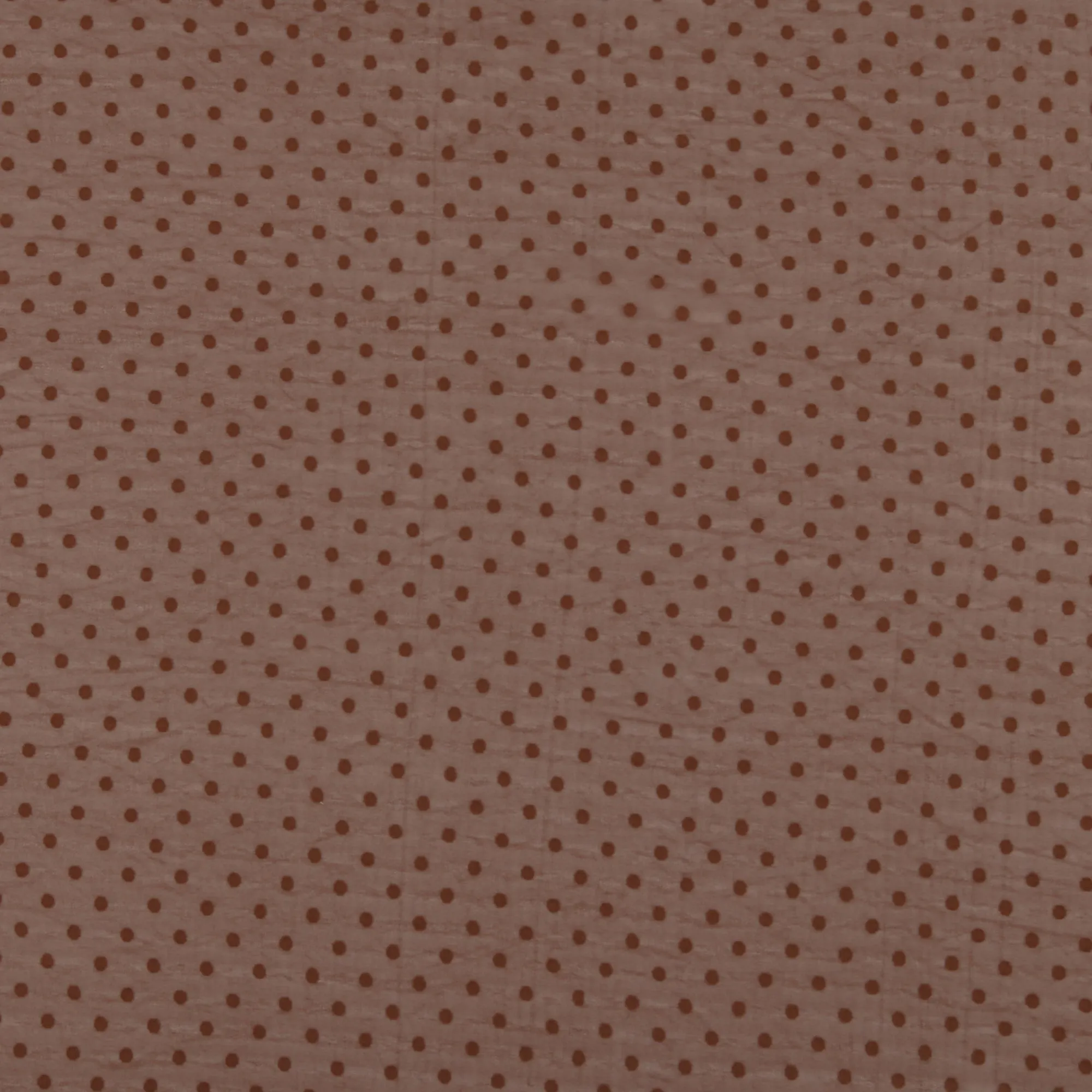 Chiffon with Dot - ROSY - Brown