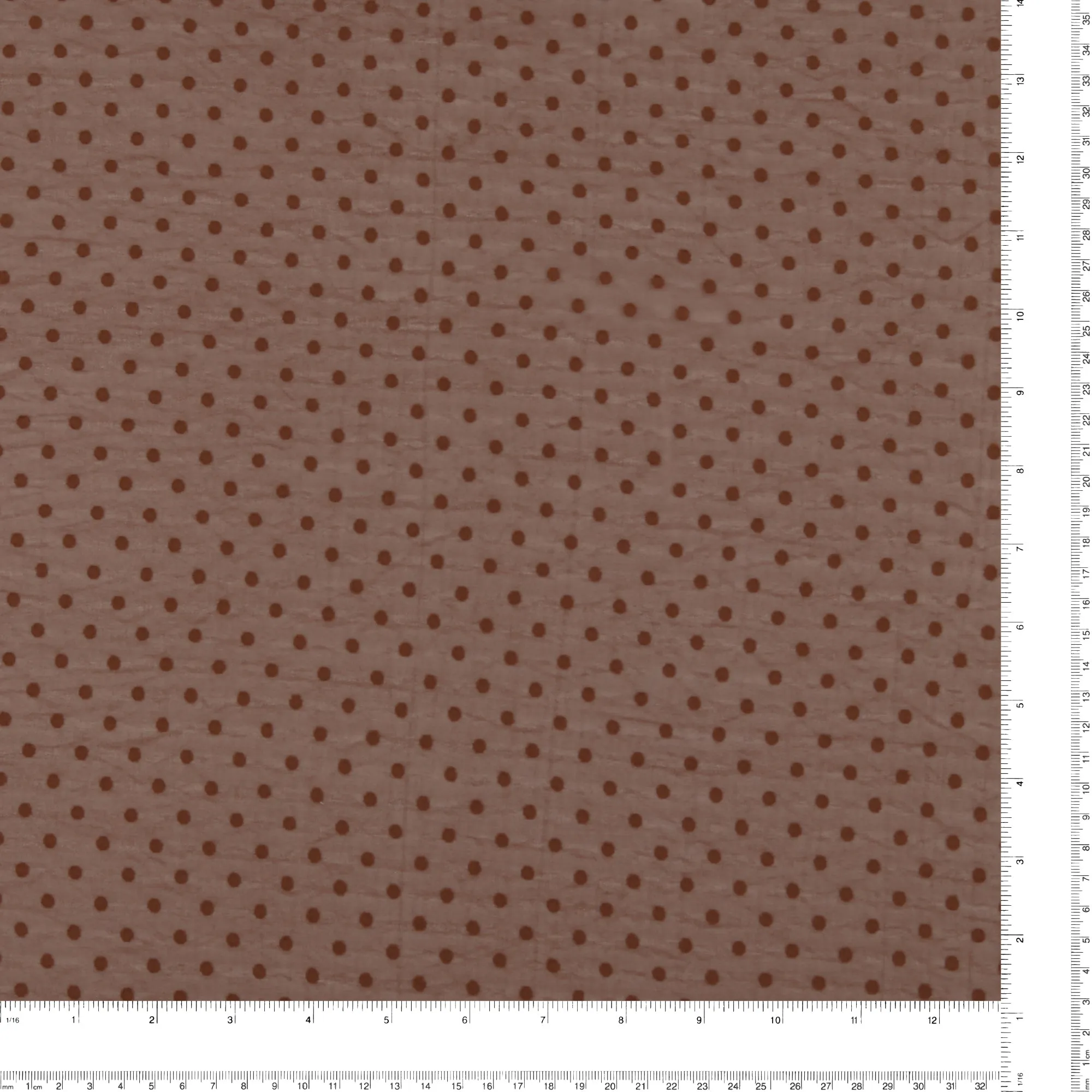 Chiffon with Dot - ROSY - Brown