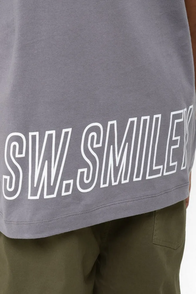 Cube X S.W. Smiley Short Sleeve T-Shirt Grey