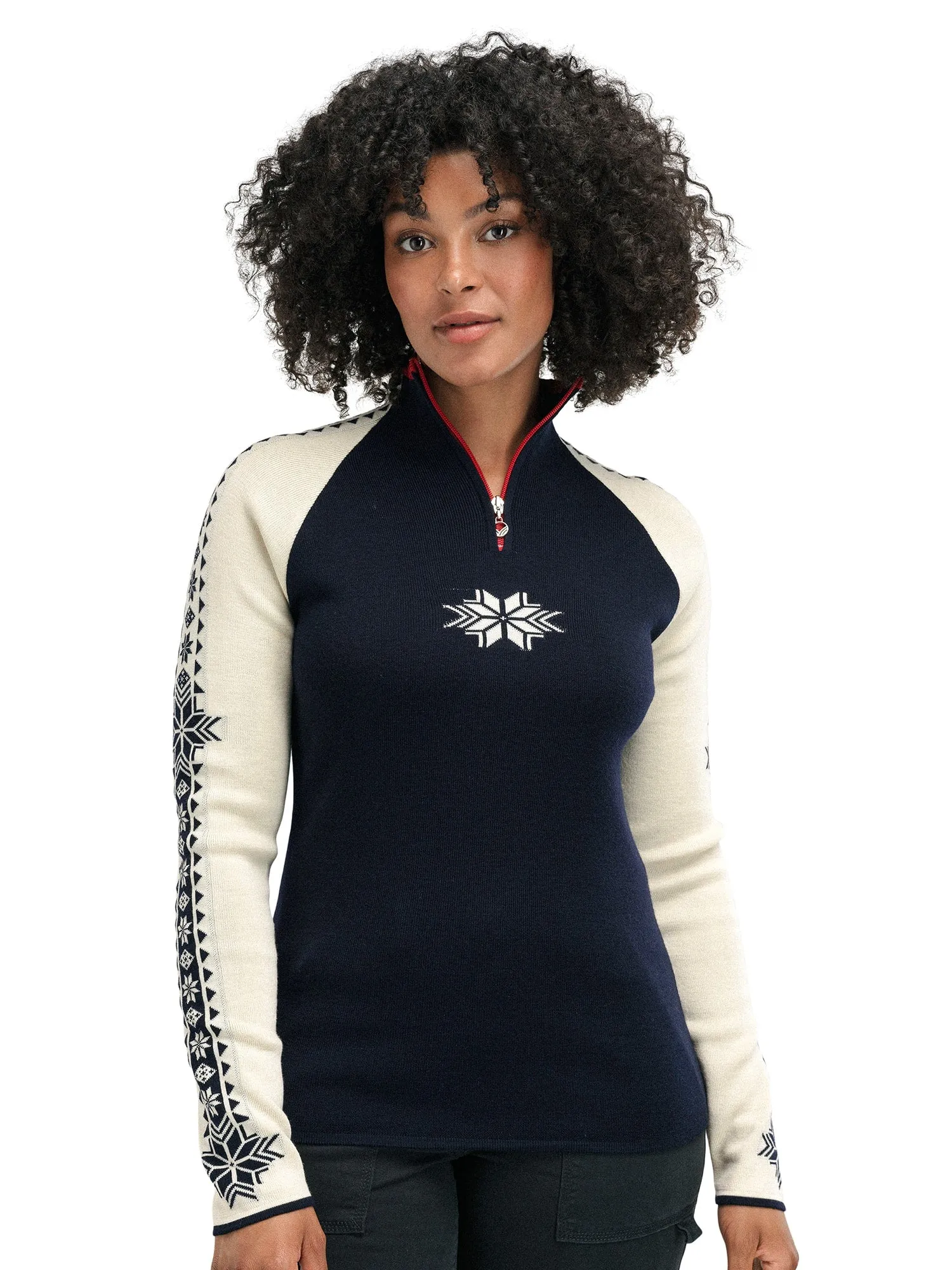 Dale of Norway | Geilo Sweater | Women's | Navy/Off White/Raspberry