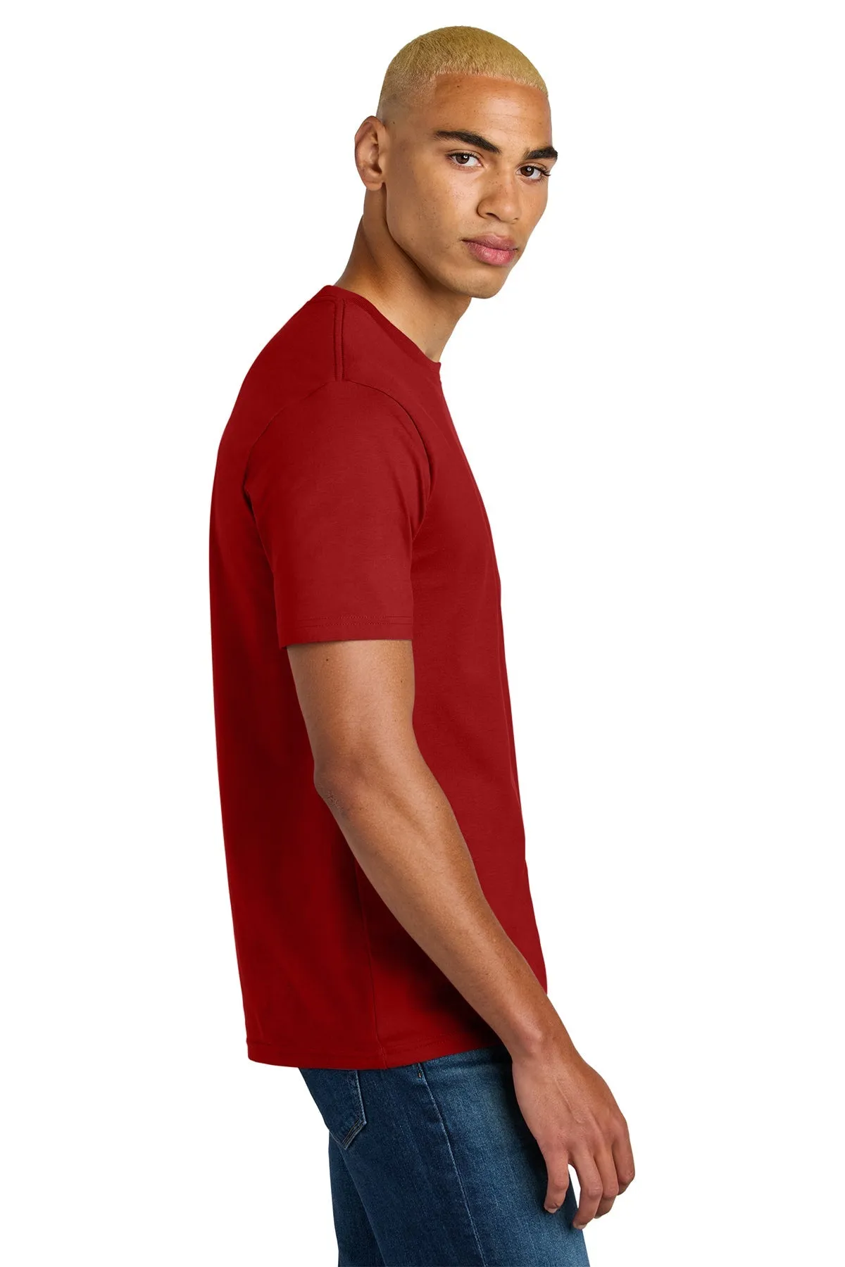 District Perfect Weight Icon Custom Tees, Classic Red