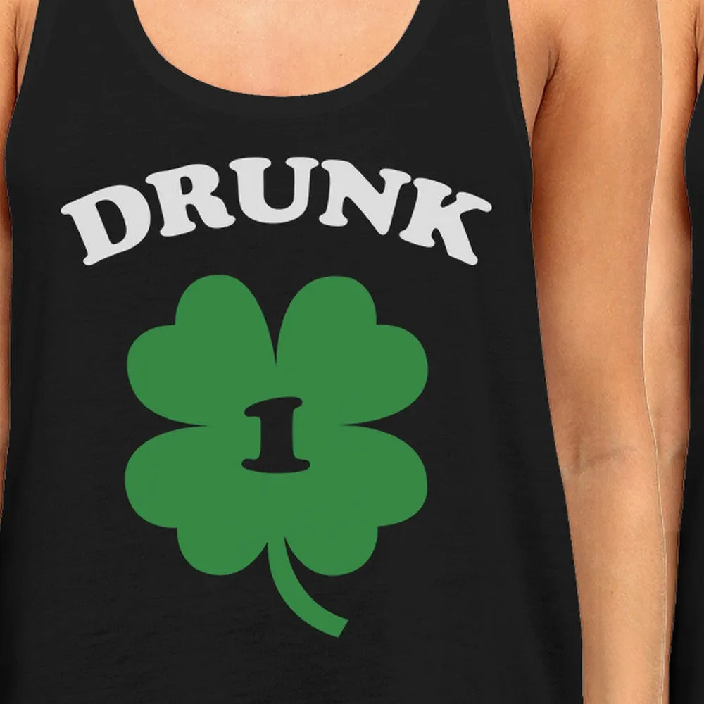 Drunk1 Drunk2 Funny Best Friend Matching Tanks For St Patricks Day