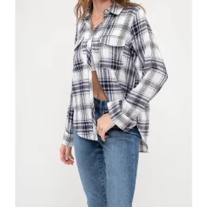 Elsa Plaid Lightweight Top