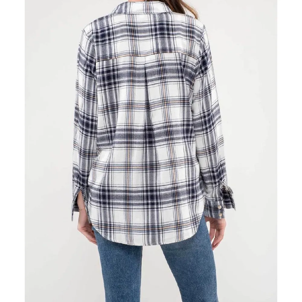 Elsa Plaid Lightweight Top