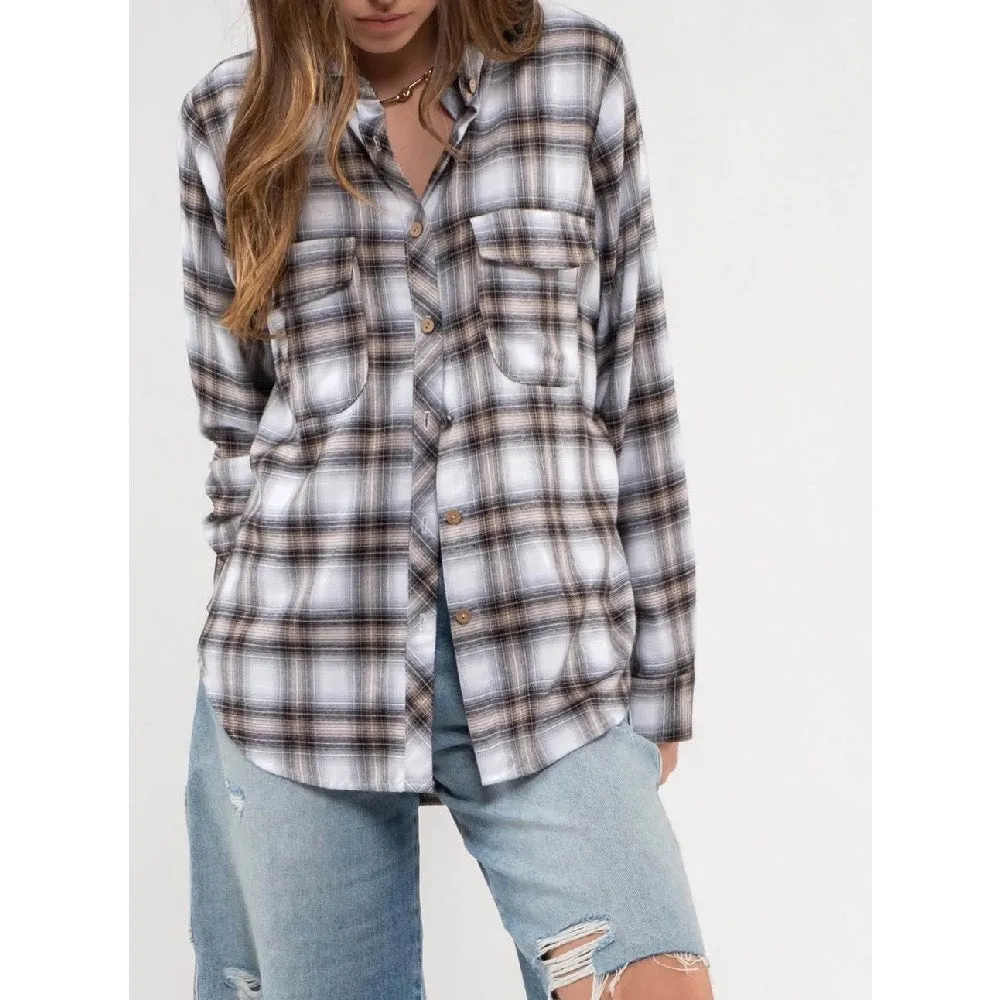 Erica Plaid Lightweight Top