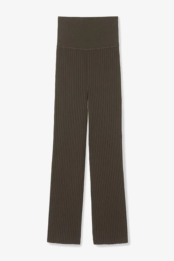 Finley Stretch Pant - Ribbed Jardigan Knit :: Ash