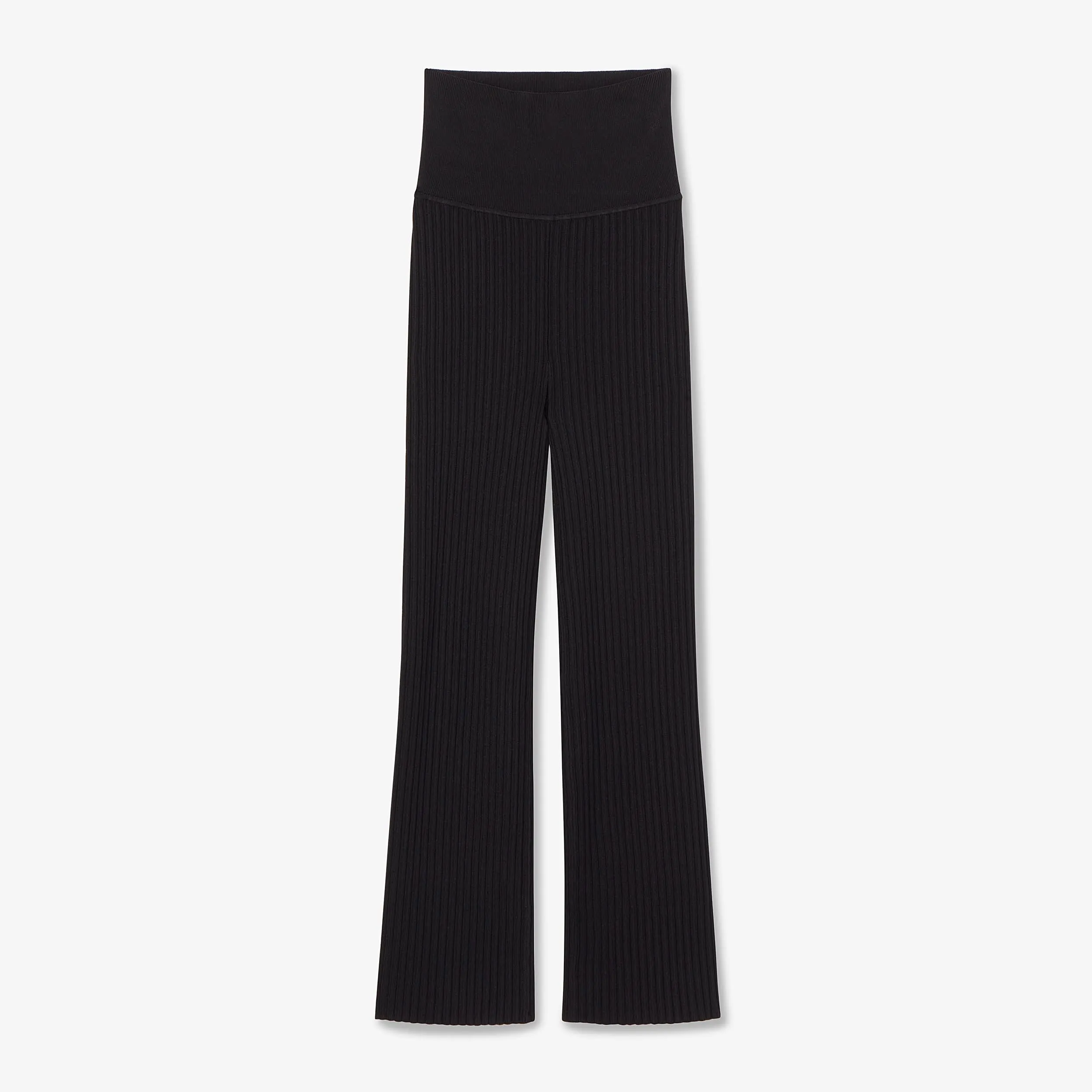 Finley Stretch Pant - Ribbed Jardigan Knit :: Black