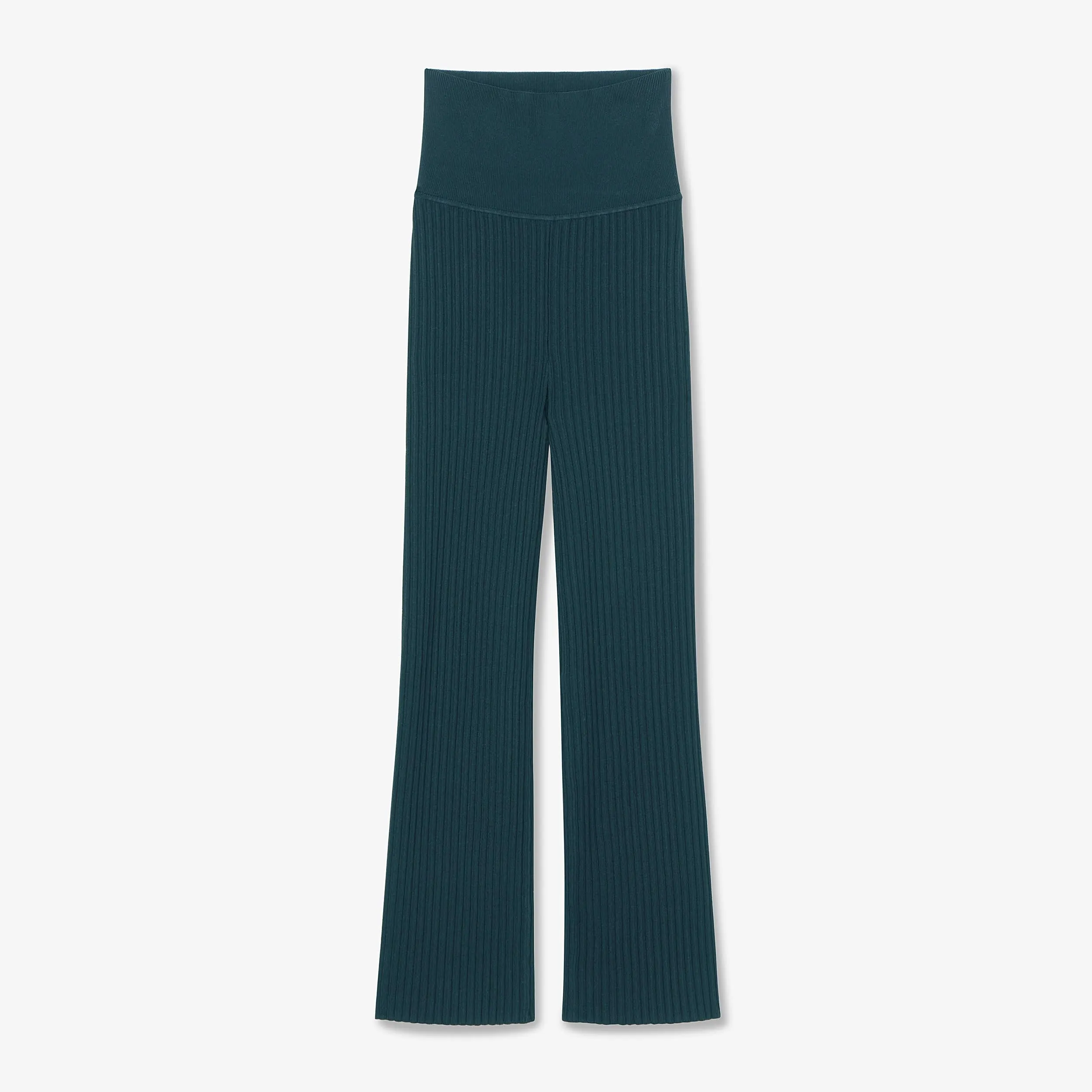 Finley Stretch Pant - Ribbed Jardigan Knit :: Deep Sea