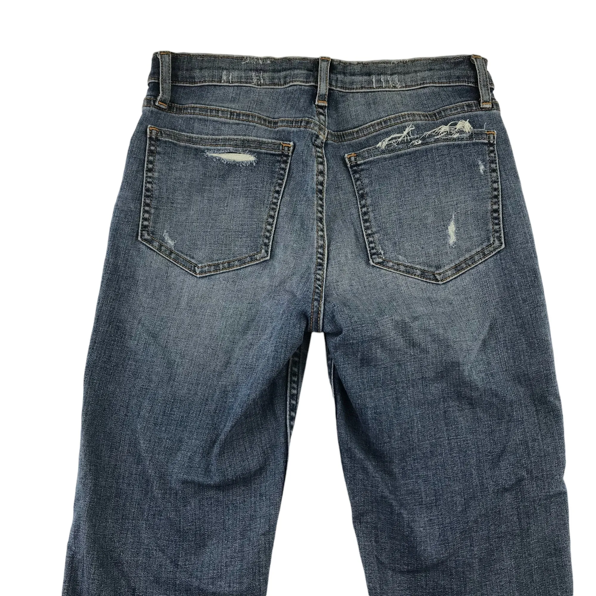 GAP jeans 12 years blue pencil leg worn effect stretchy