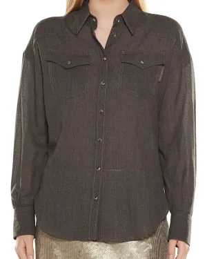 Grey Lightweight Wool Shirt