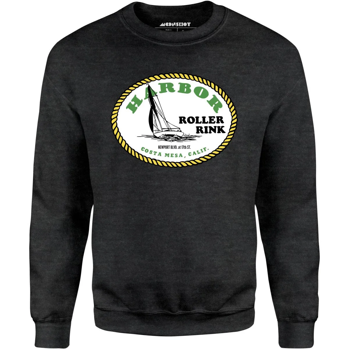 Harbor Roller Rink - Costa Mesa, CA - Vintage Roller Rink - Unisex Sweatshirt