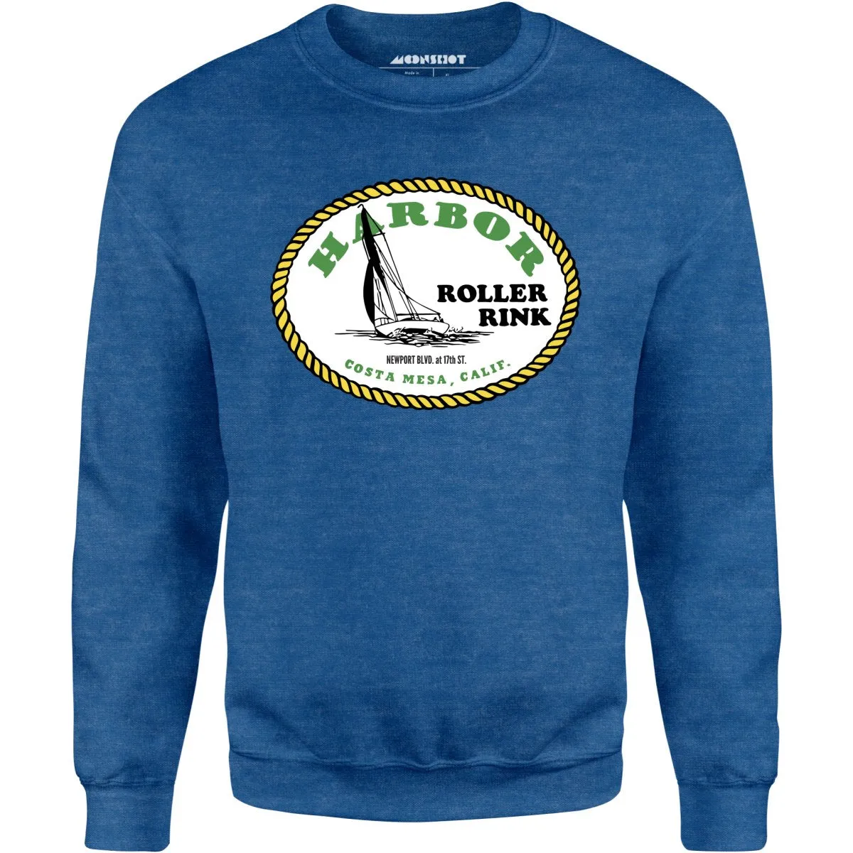 Harbor Roller Rink - Costa Mesa, CA - Vintage Roller Rink - Unisex Sweatshirt