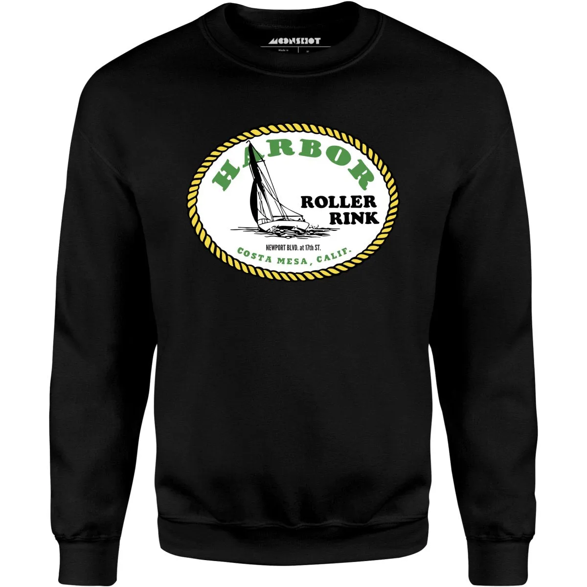 Harbor Roller Rink - Costa Mesa, CA - Vintage Roller Rink - Unisex Sweatshirt