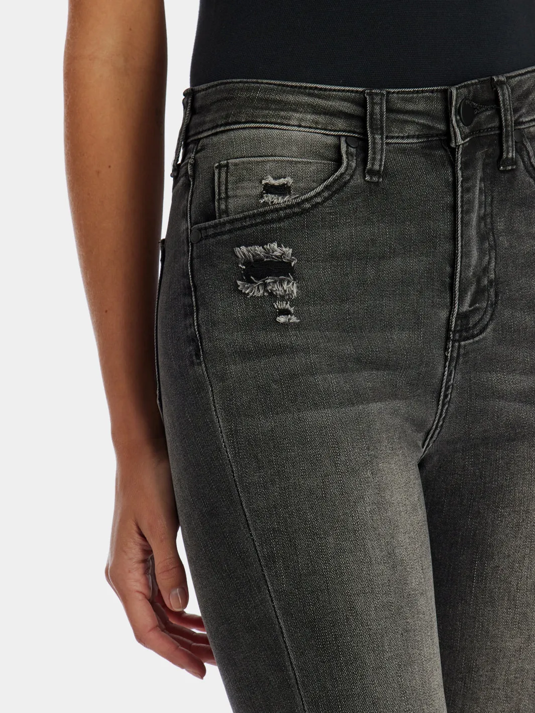 High Rise Demi Bootcut Jeans