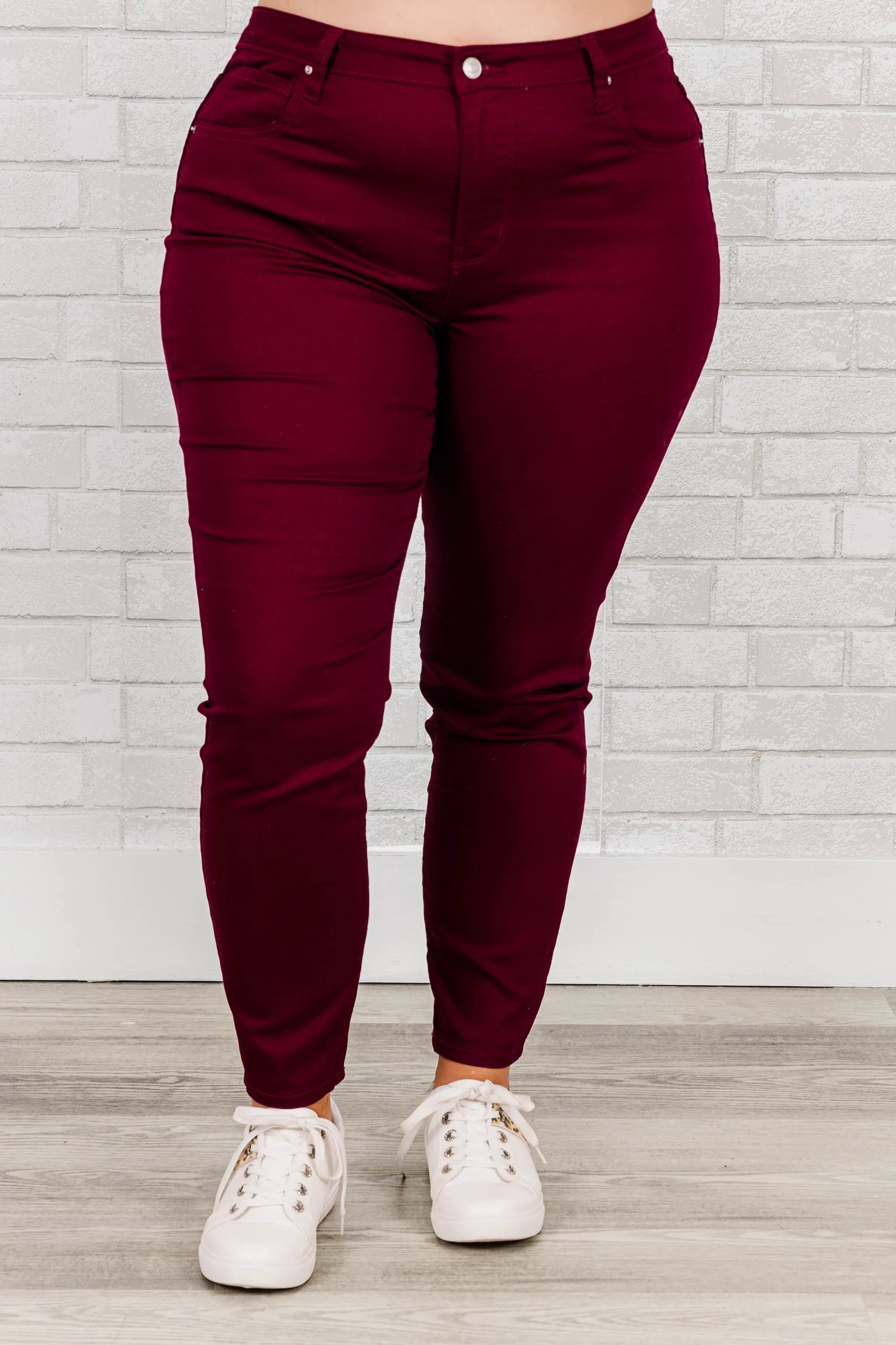 I'm That Girl Jeans, Dark Burgundy