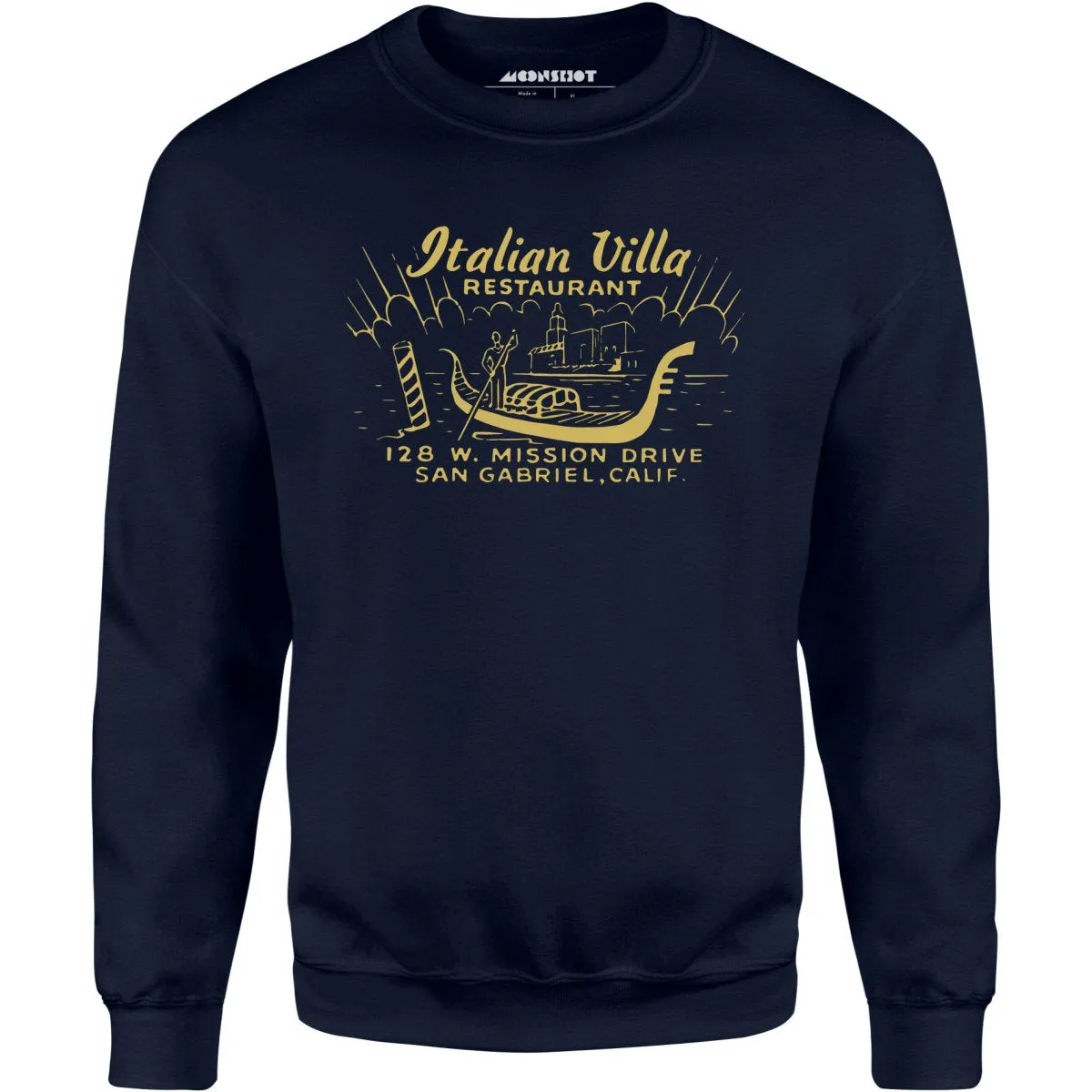 Italian Villa - San Gabriel, CA - Vintage Restaurant - Unisex Sweatshirt