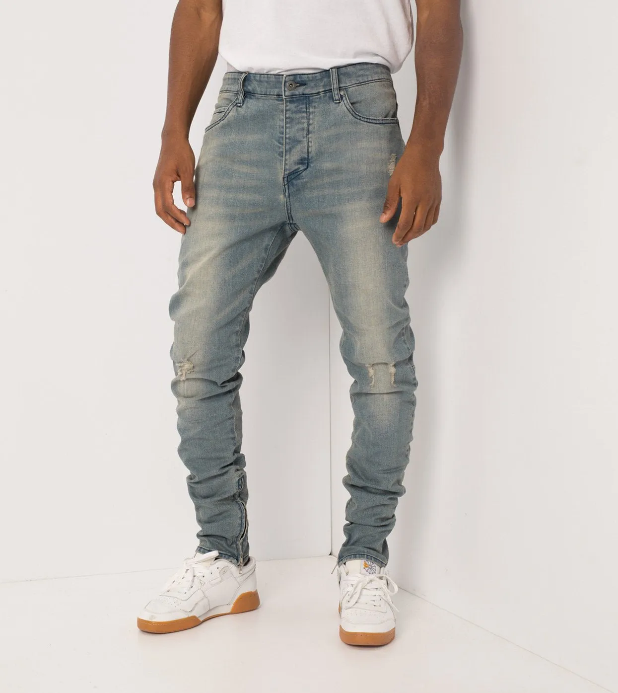 Joe Blow Zip Denim Abandoned Blue