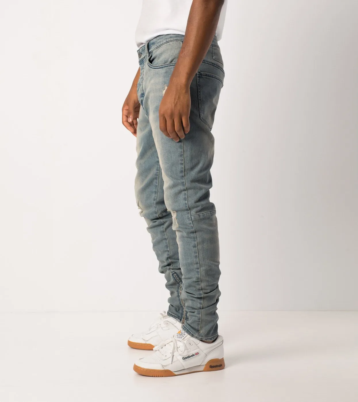 Joe Blow Zip Denim Abandoned Blue