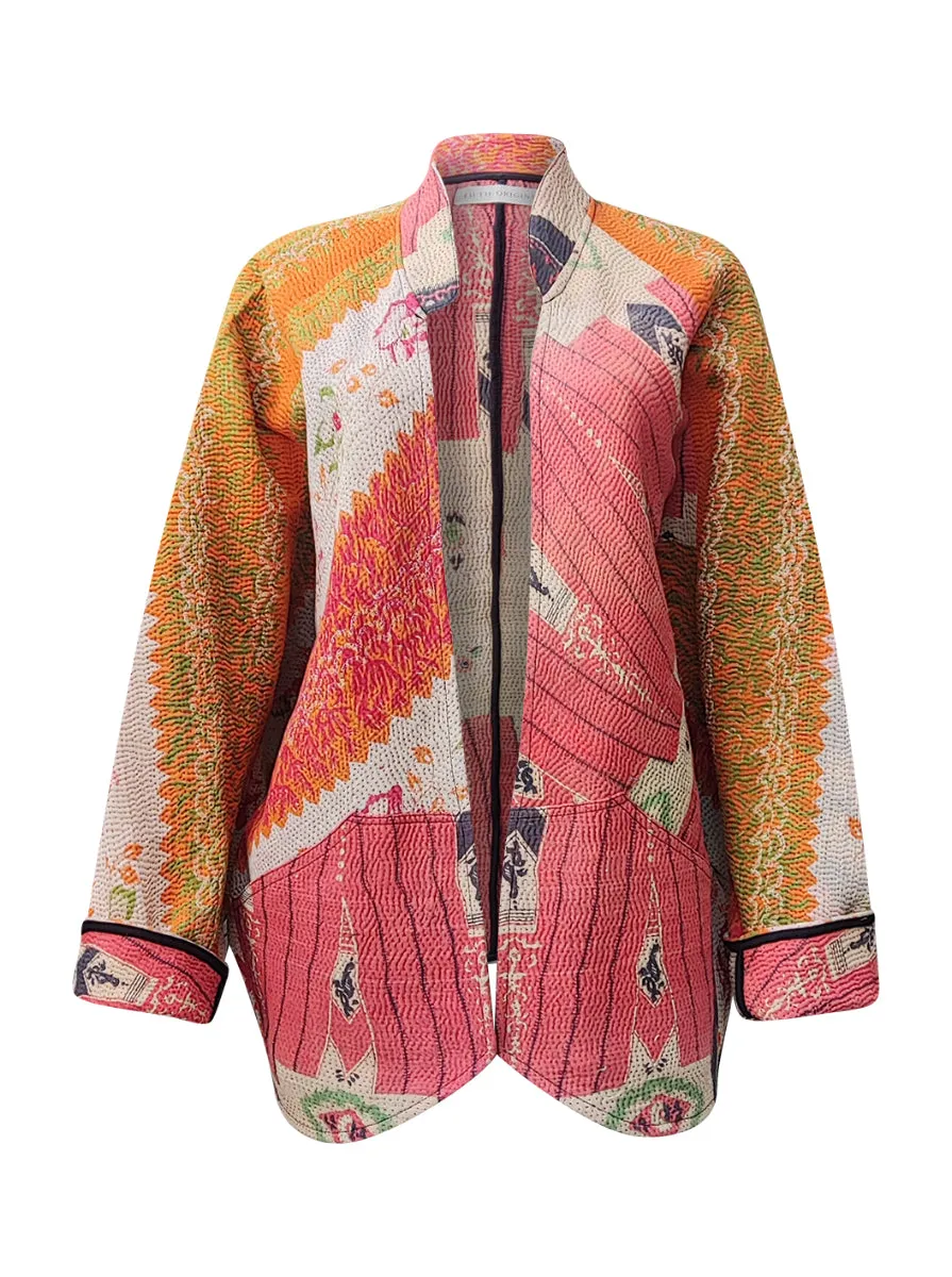 kantha vintage short jacket kimaya