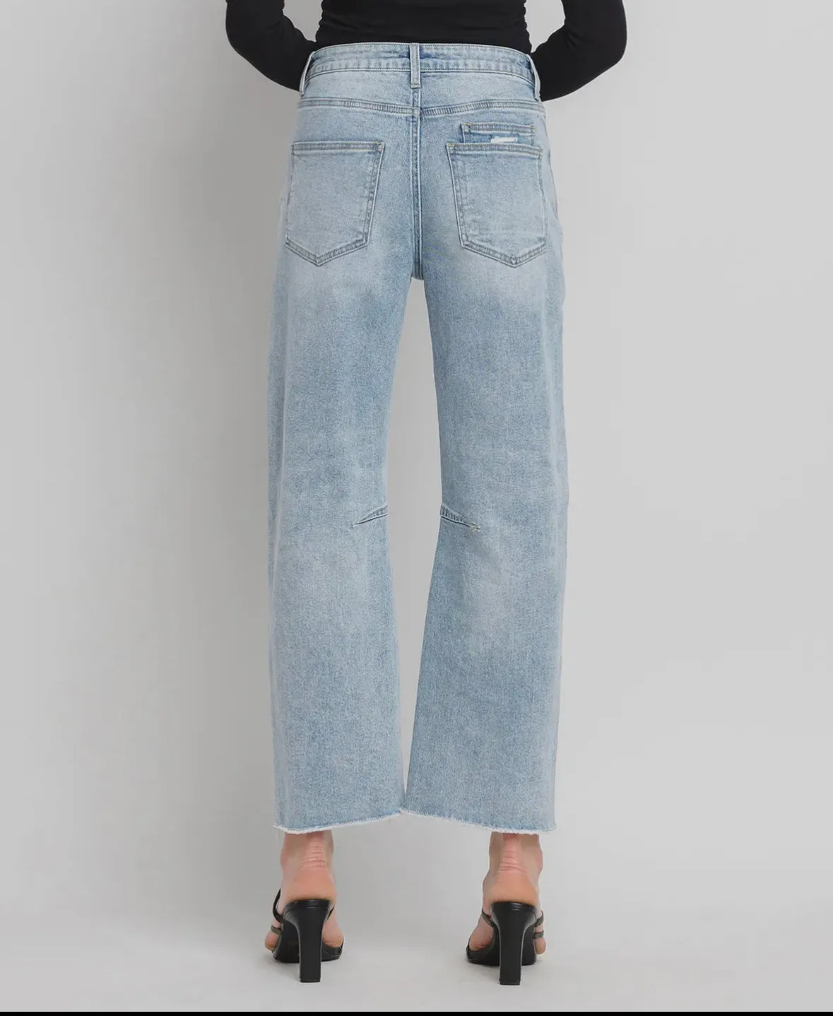 Kate Super High Rise Barrel Jeans by Vervet