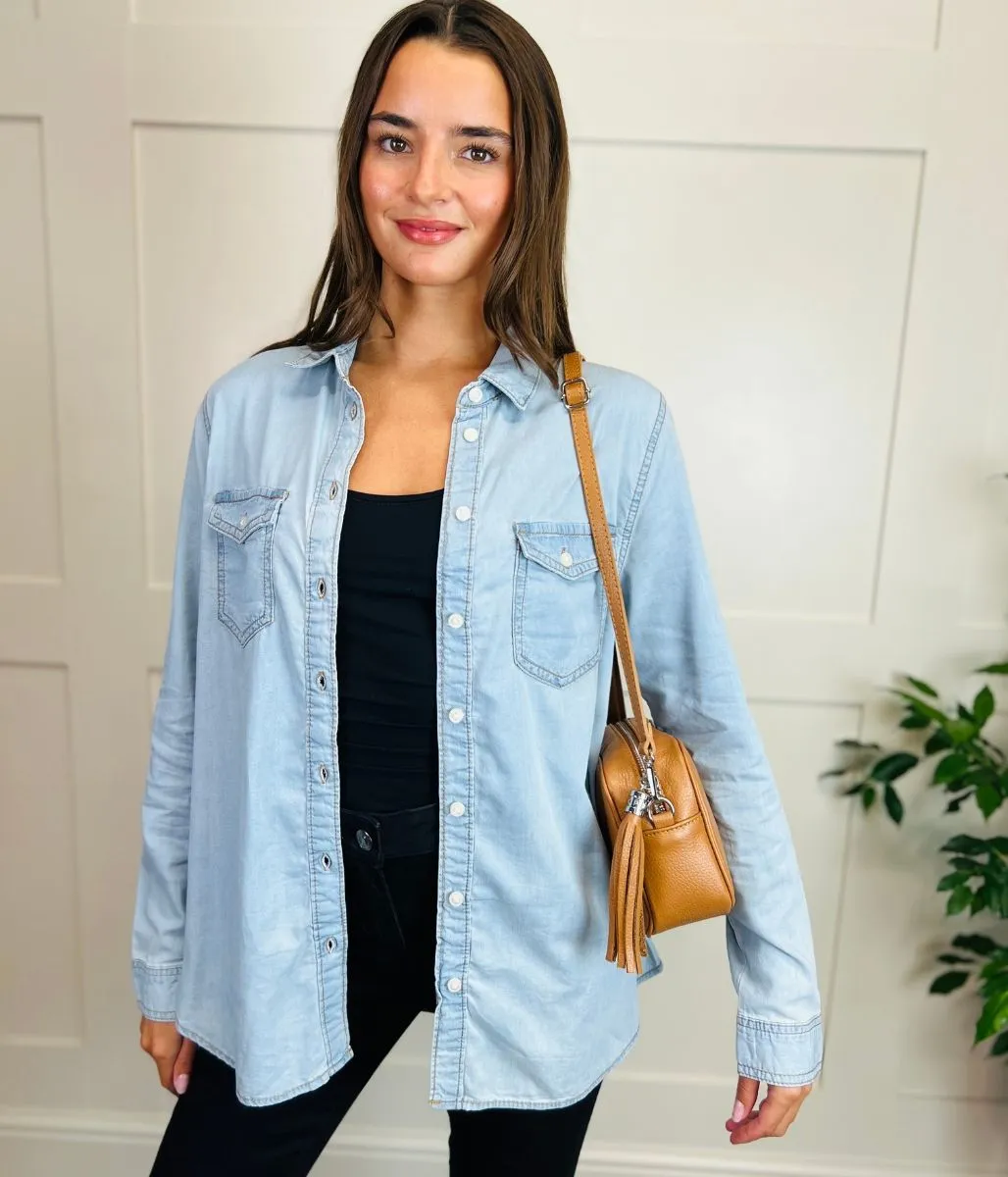 Light Blue Lightweight Denim Shirt