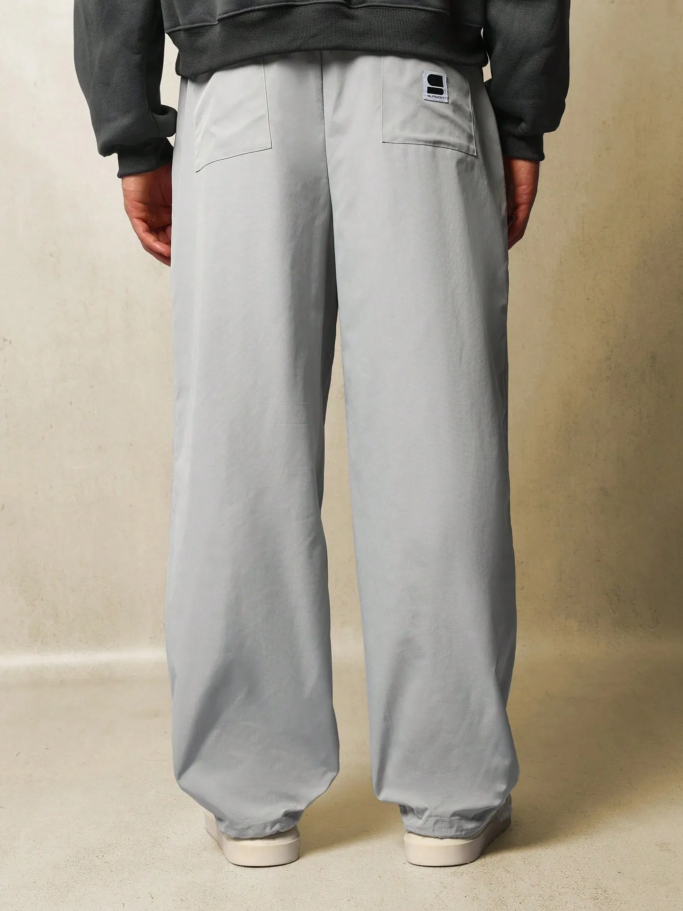 Loose Fit Baggy Stripe Parachute Nylon Pant