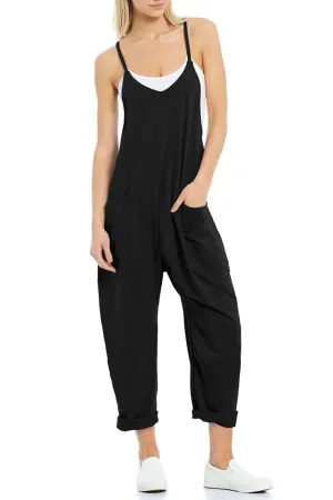 Loose V Neck Jumpsuit