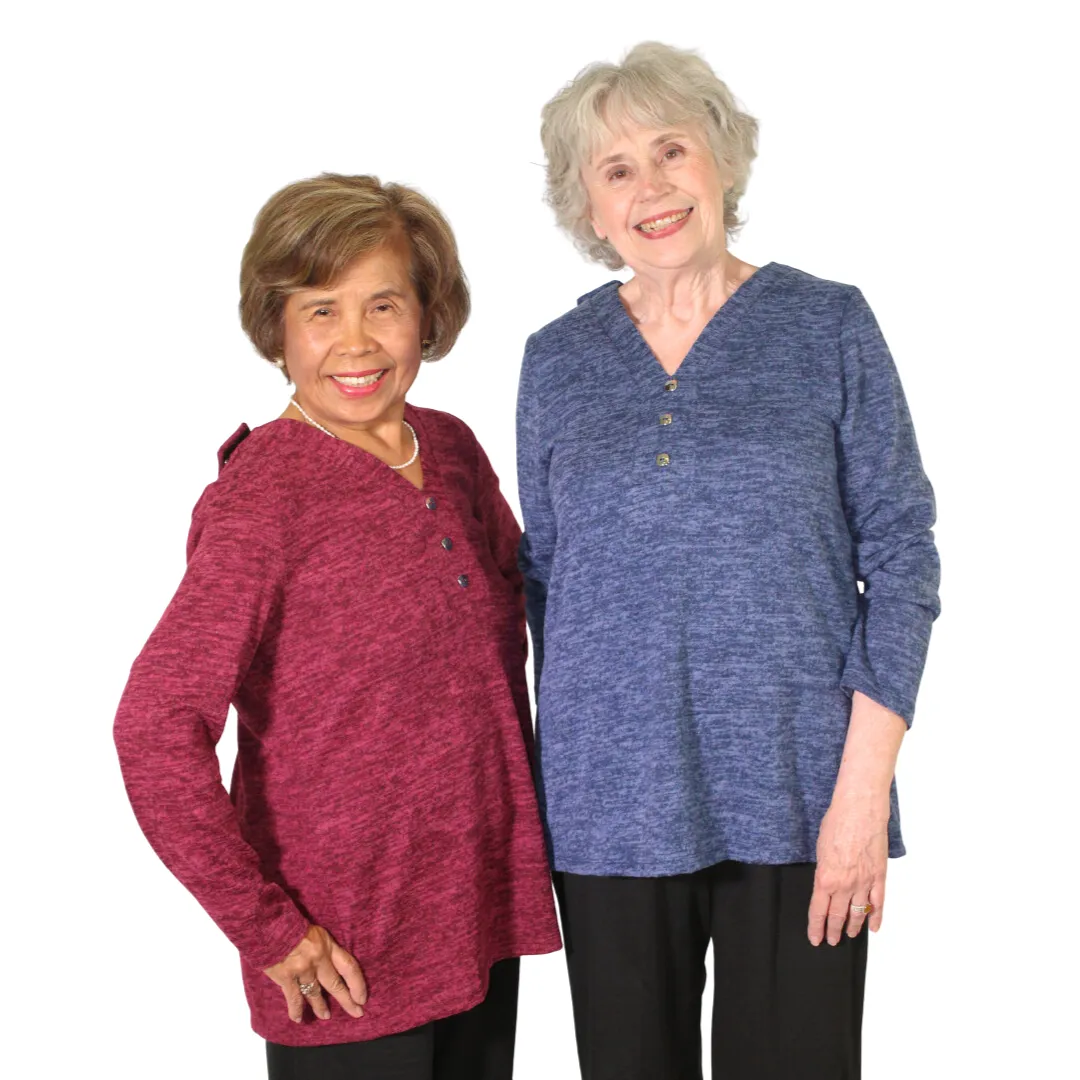 Lorraine Adaptive Top - Red Mix