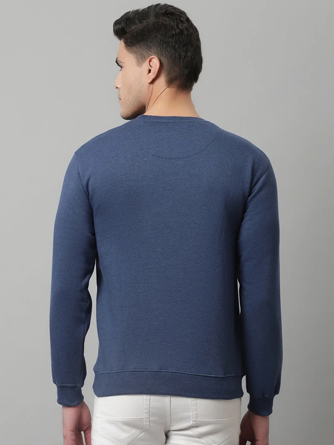 Mens Indigo Melange Sweatshirt