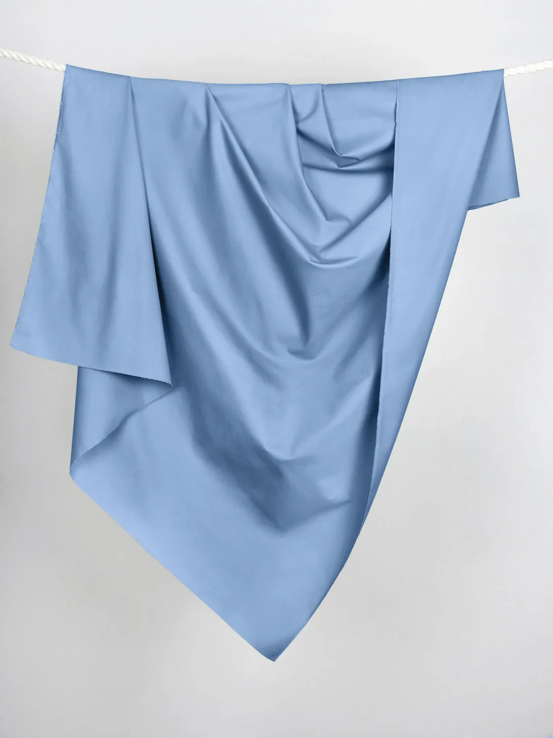 Midweight Organic Cotton Twill - Ice Blue