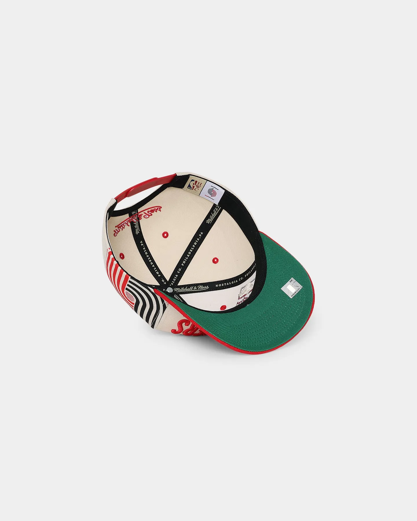 Mitchell & Ness Portland Trail Blazers '90s Training Camp' Pro Crown Snapback Cream