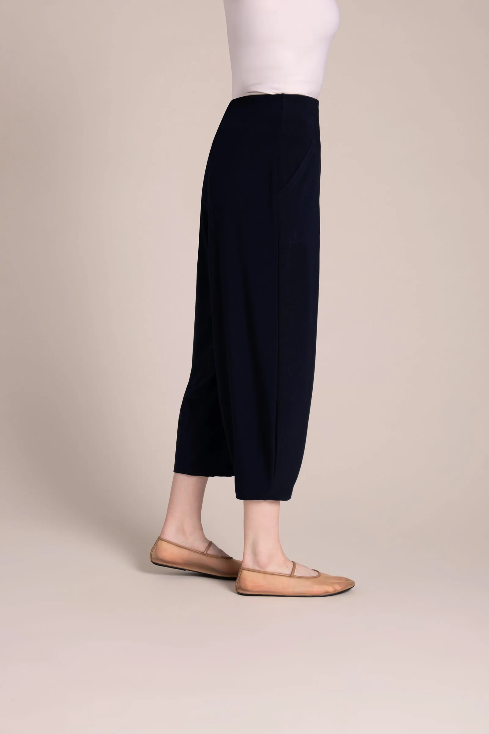 Narrow Lantern Pant | Navy