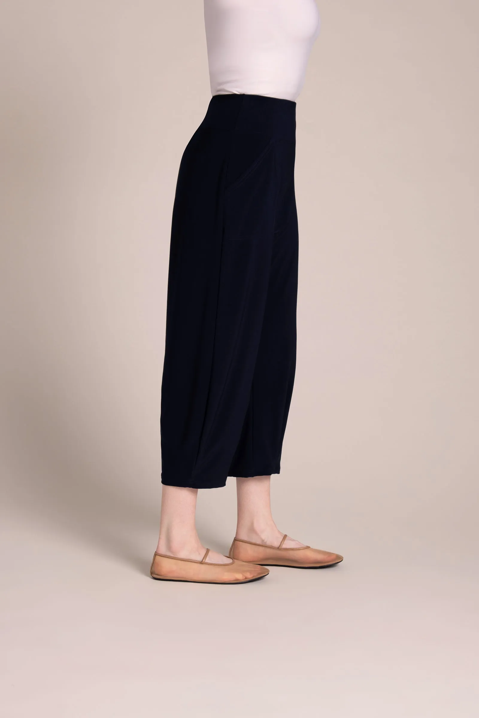 Narrow Lantern Pant | Navy