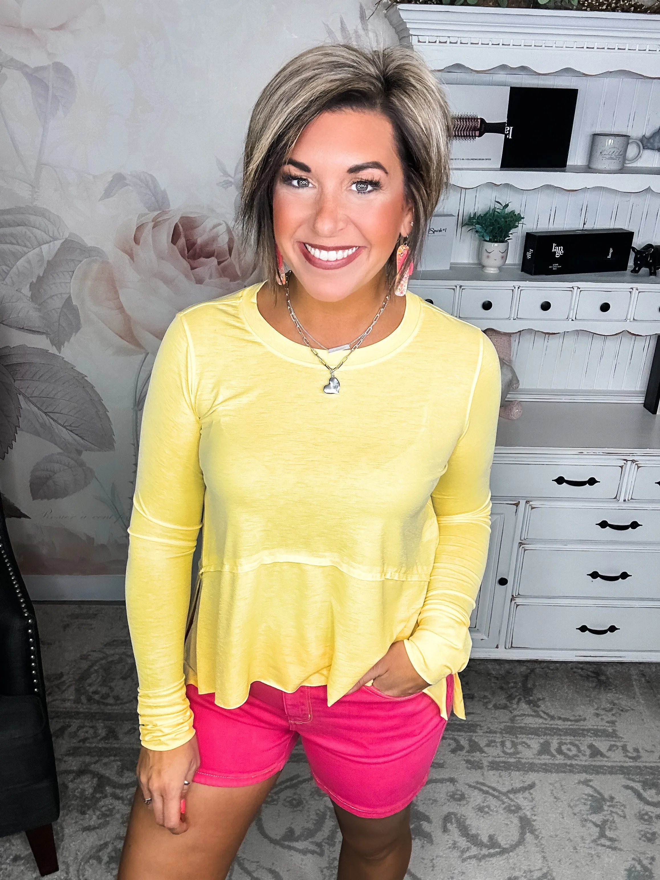 Natural Beauty Long Sleeve -Sunshine Yellow