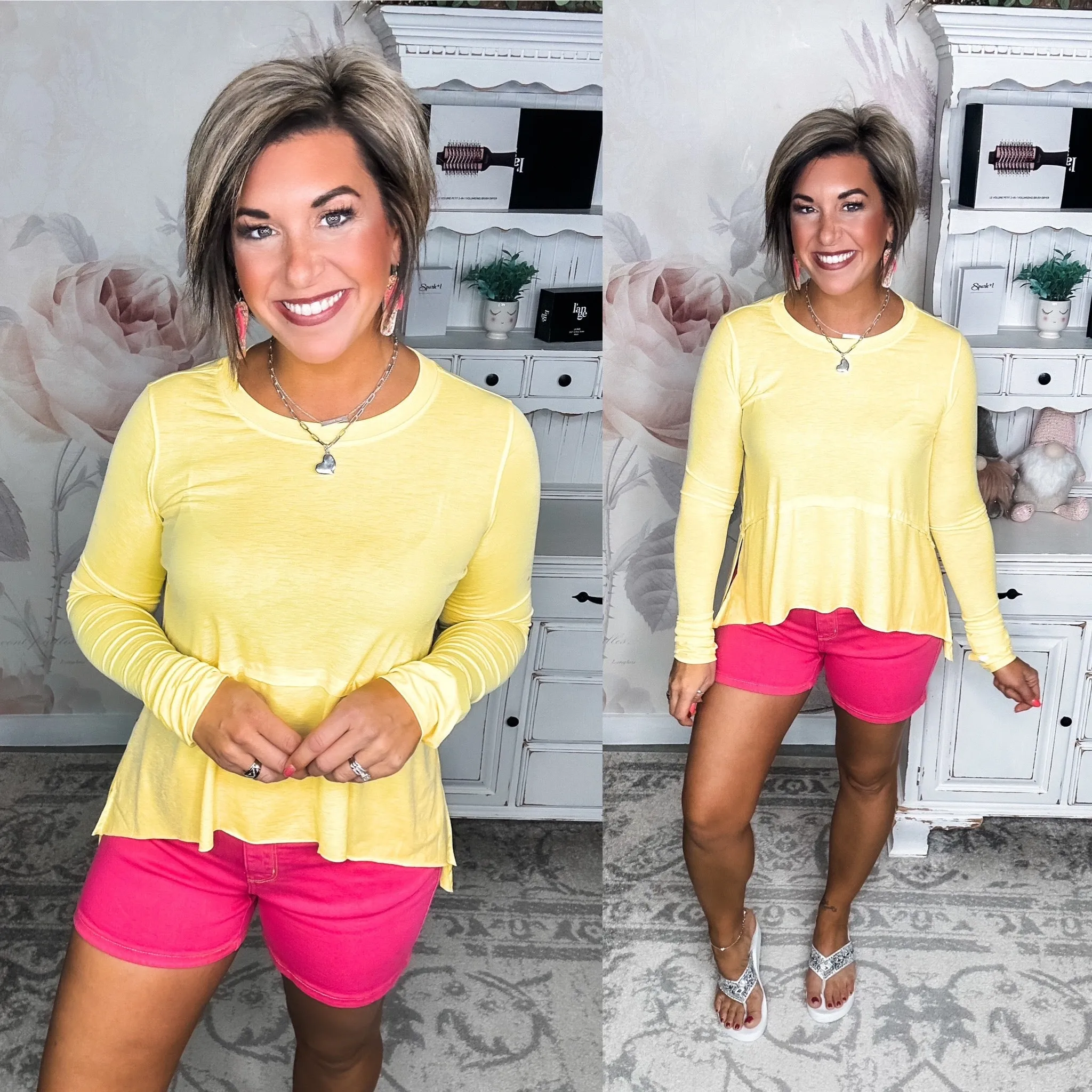 Natural Beauty Long Sleeve -Sunshine Yellow