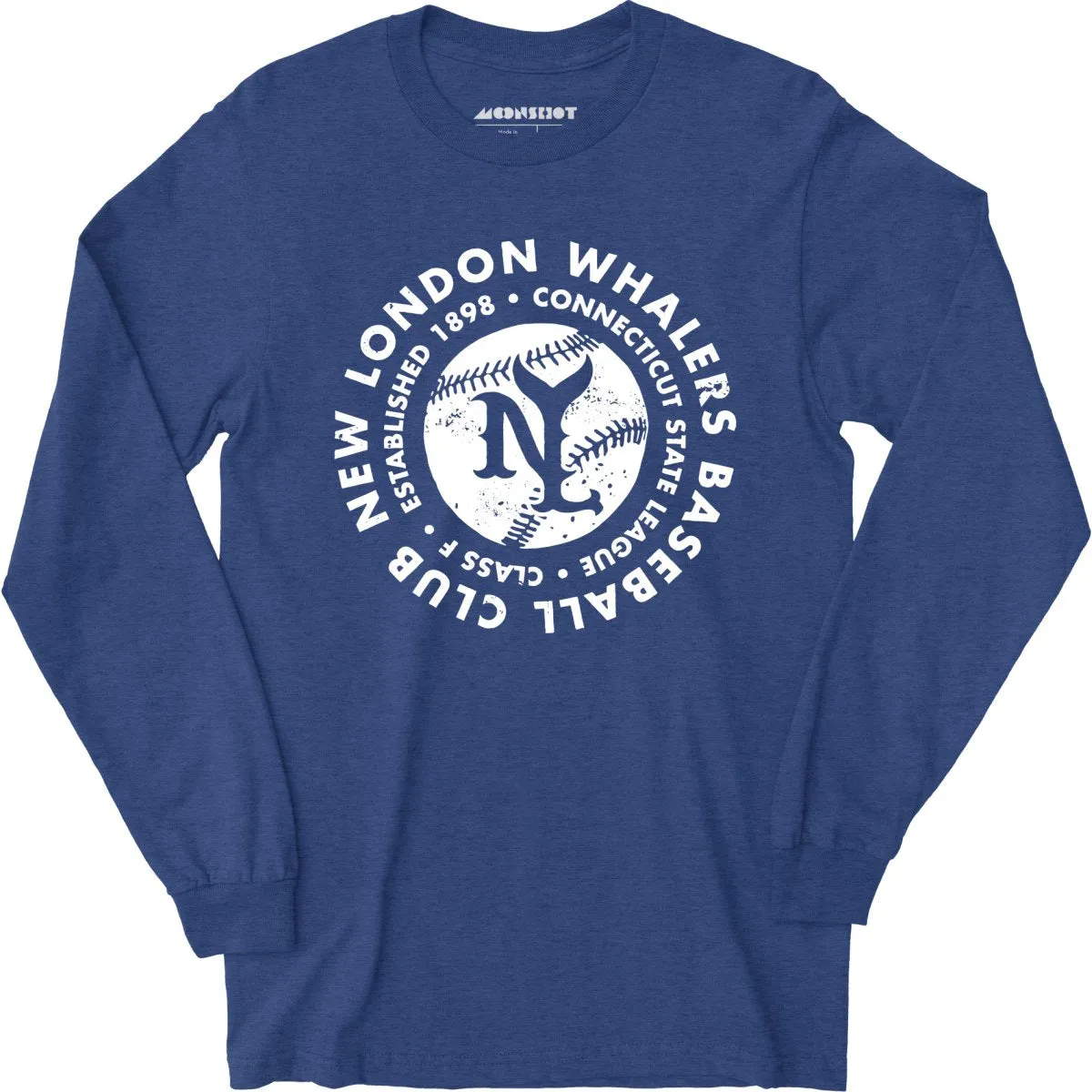 New London Whalers - Connecticut - Vintage Defunct Baseball Teams - Long Sleeve T-Shirt