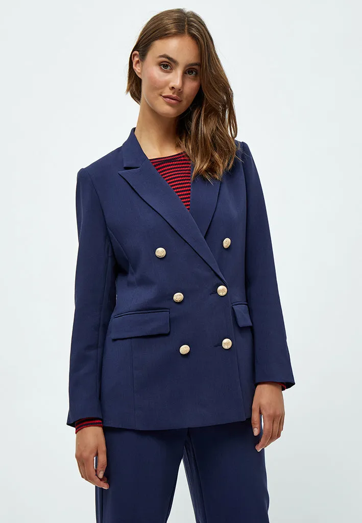 Nora Angelia Double Breasted Blazer - NAVY