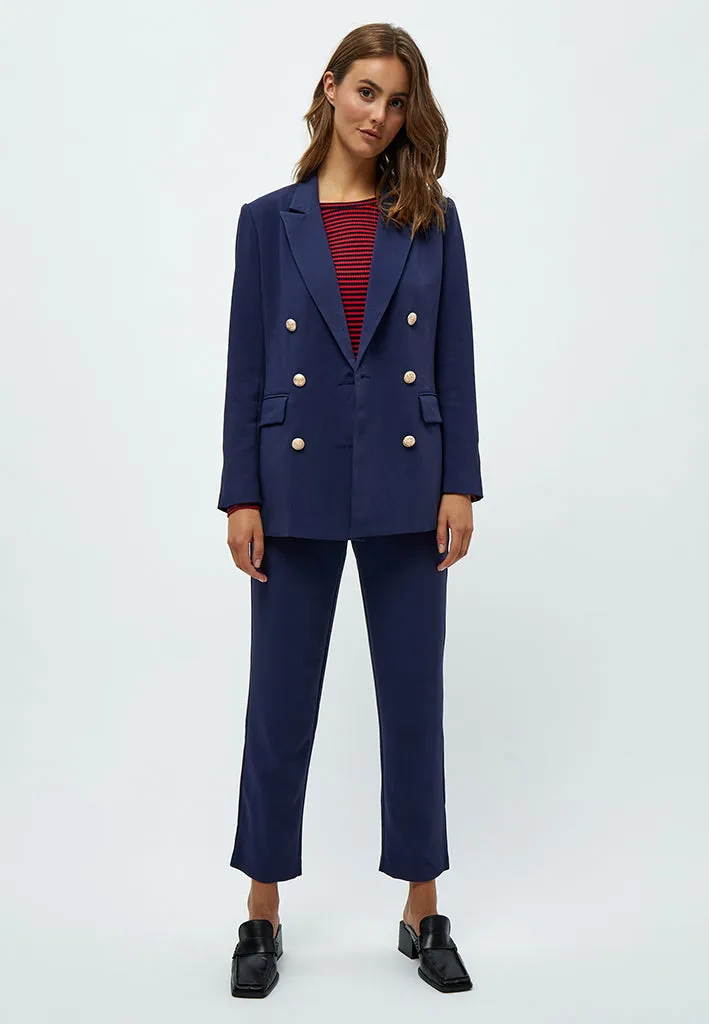 Nora Angelia Double Breasted Blazer - NAVY